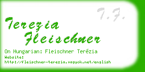 terezia fleischner business card